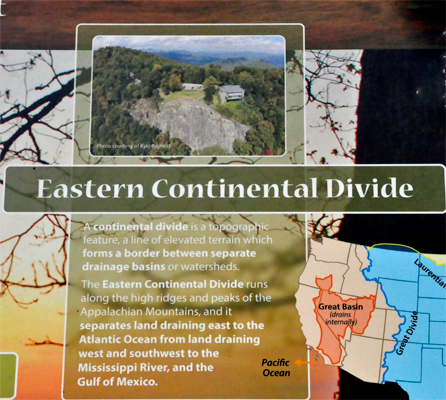 Eastern Continental Divide information